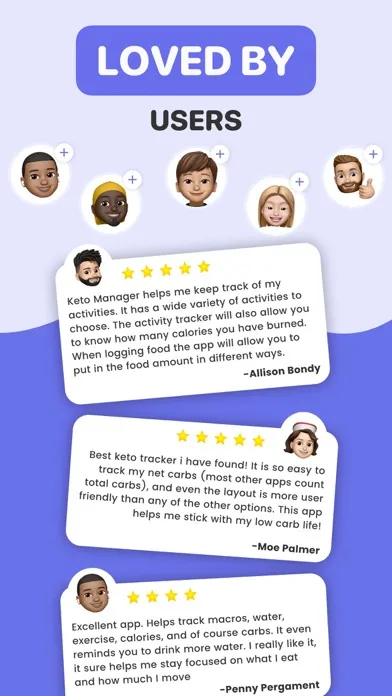 Captures d'écran de Keto Manager : Carb Diet App