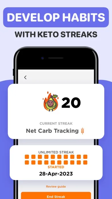 Captures d'écran de Keto Manager : Carb Diet App