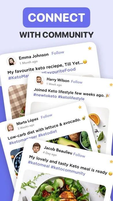 Captures d'écran de Keto Manager : Carb Diet App