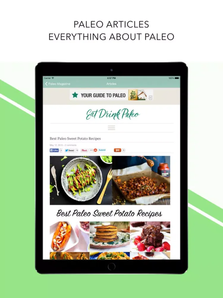 Paleo Diet - Food List iPad  Screenshots