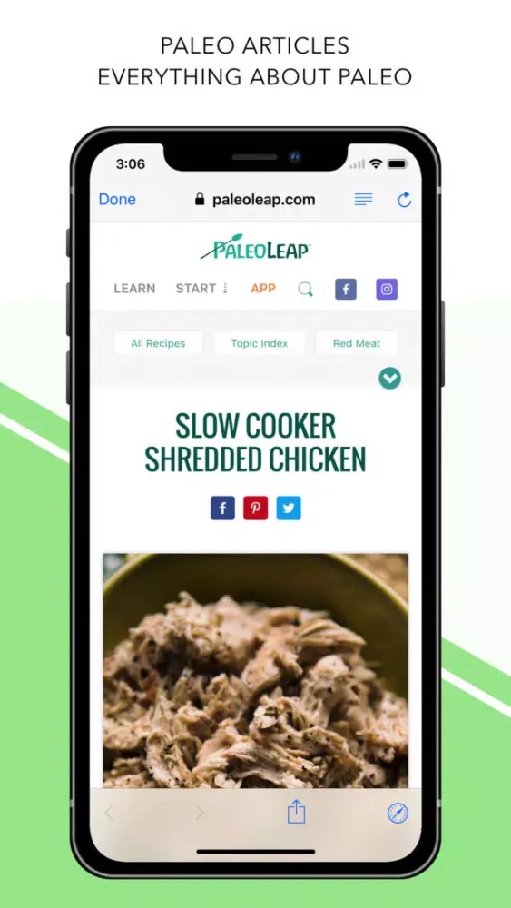 Paleo Diet - Food List Screenshots