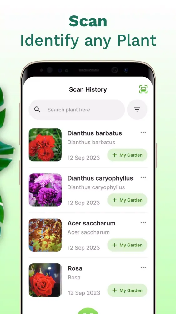PlantID Screenshots