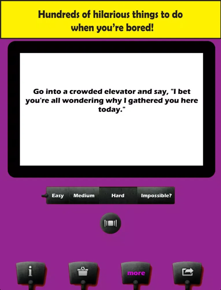 What Should I Do - Broad and Hilarious Activities For the Jaded and Unmotivated iPad  スクリーンショット