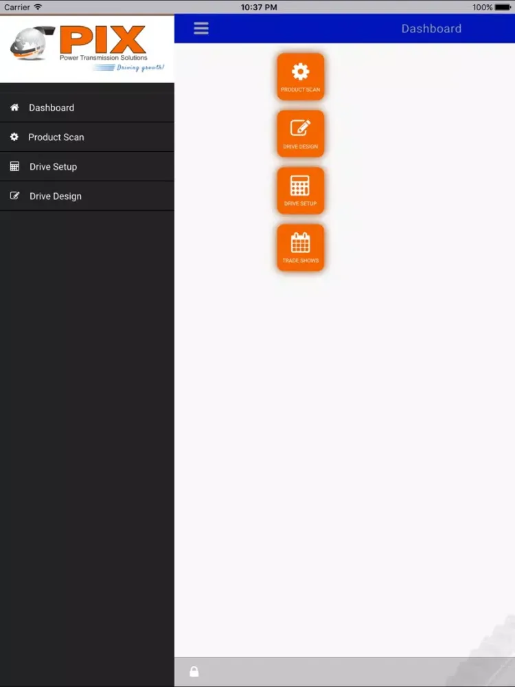 PIX Transmissions iPad  Screenshots
