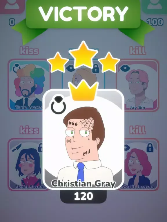 Tangkapan layar Kiss Marry Kill Cards iPad 