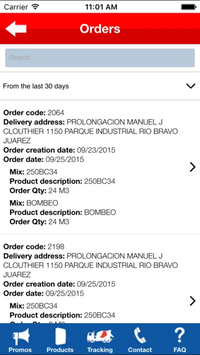 Screenshot di GCC Order Tracker