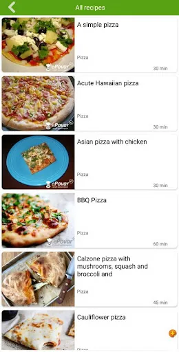 Pizza recipes スクリーンショット