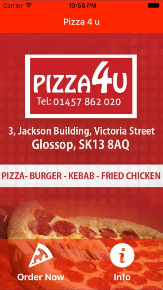 Captures d'écran de Pizza 4 u, glossop