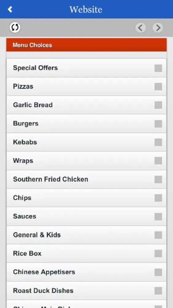 Pizza and Asian Food Screenshots