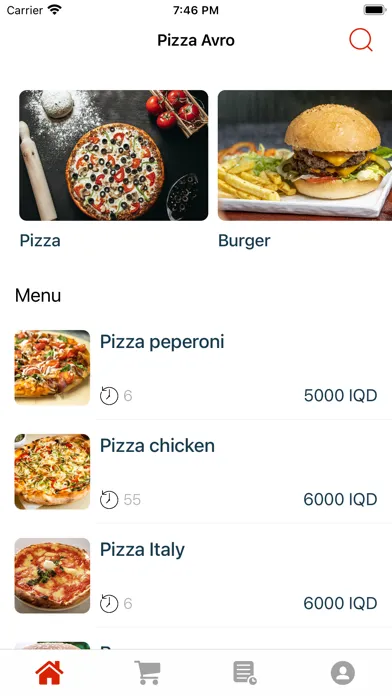 Tangkapan skrin Pizza Avro