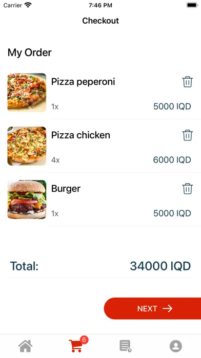Tangkapan skrin Pizza Avro