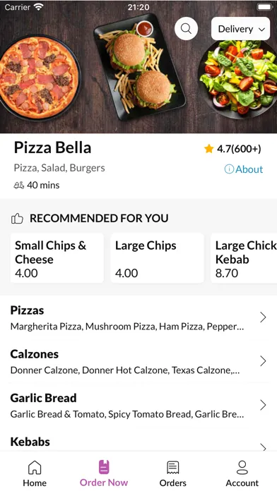 Pizza Bella. Ekran Görüntüleri