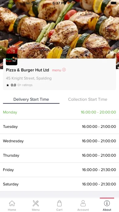Capturas de tela do Pizza & Burger Hut Ltd