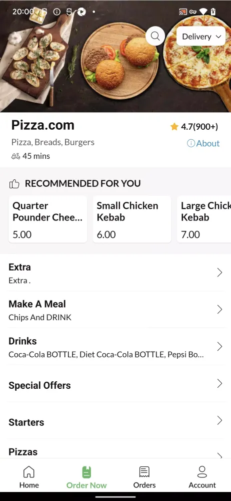 Скриншоты Pizza com