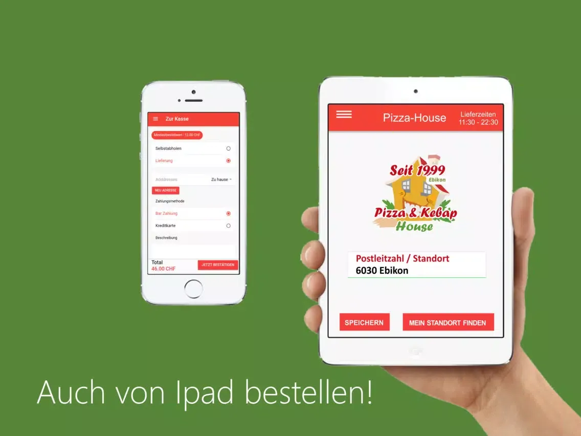 Pizza House Ebikon iPad  Ekran Görüntüleri