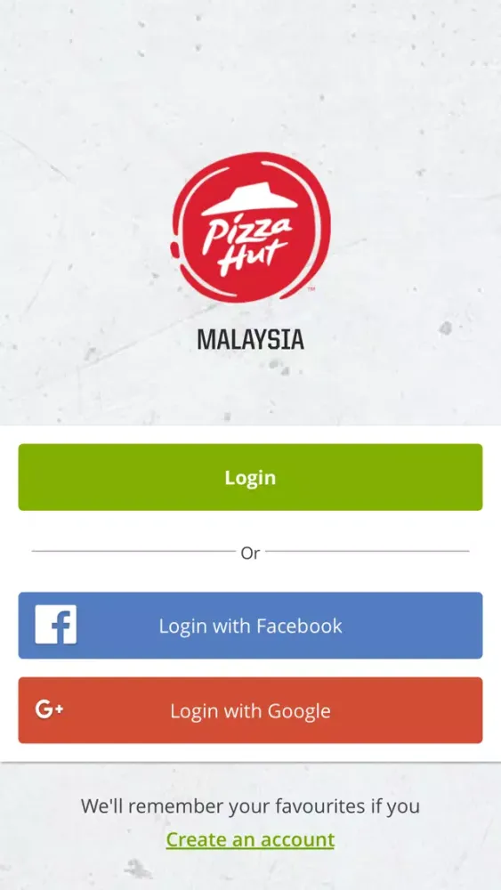 Zrzuty ekranu Pizza Hut Malaysia