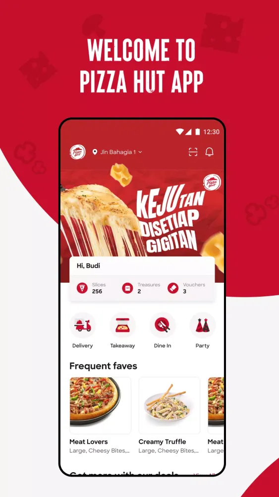 Ảnh chụp màn hình của Pizza Hut Indonesia