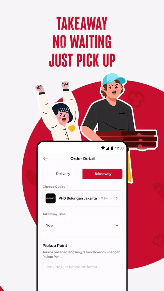 Ảnh chụp màn hình của Pizza Hut Indonesia