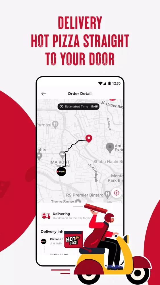Ảnh chụp màn hình của Pizza Hut Indonesia