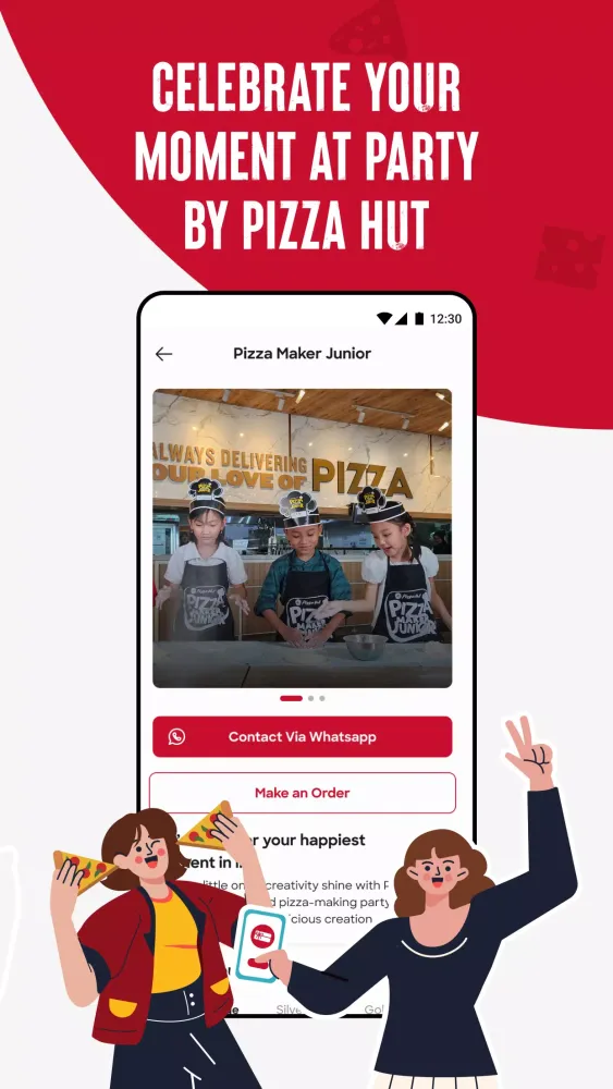 Ảnh chụp màn hình của Pizza Hut Indonesia