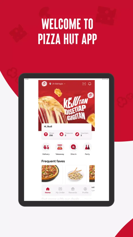 Ảnh chụp màn hình của Pizza Hut Indonesia