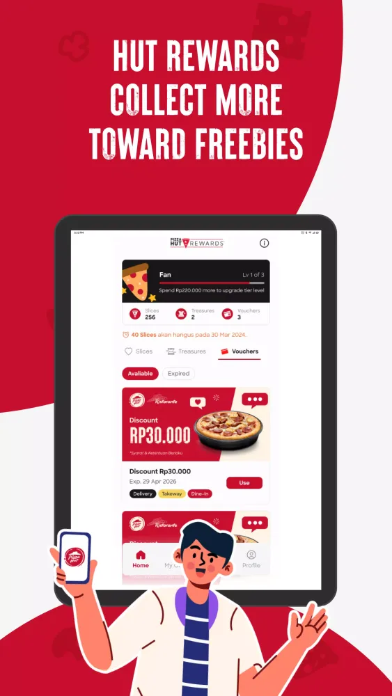Ảnh chụp màn hình của Pizza Hut Indonesia