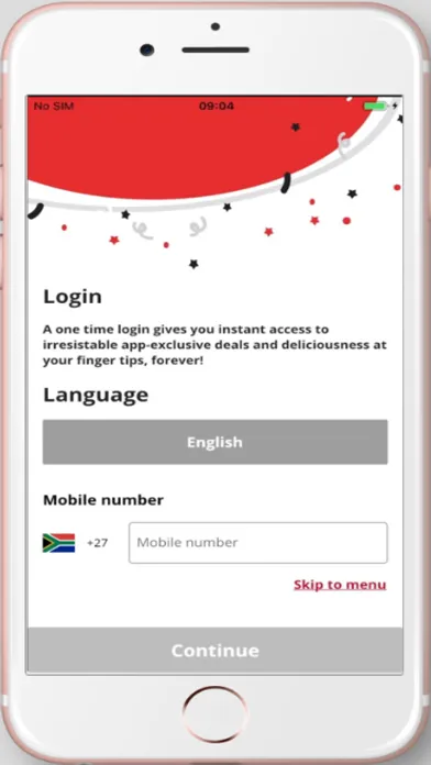 Zrzuty ekranu Pizza Hut South Africa