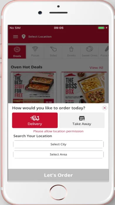 Zrzuty ekranu Pizza Hut South Africa