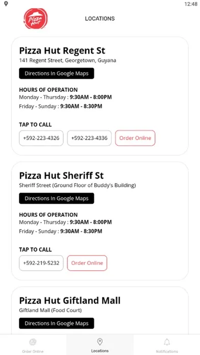 تصاویر Pizza Hut Guyana