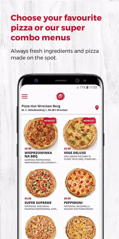Capturas de pantalla de Pizza Hut PL