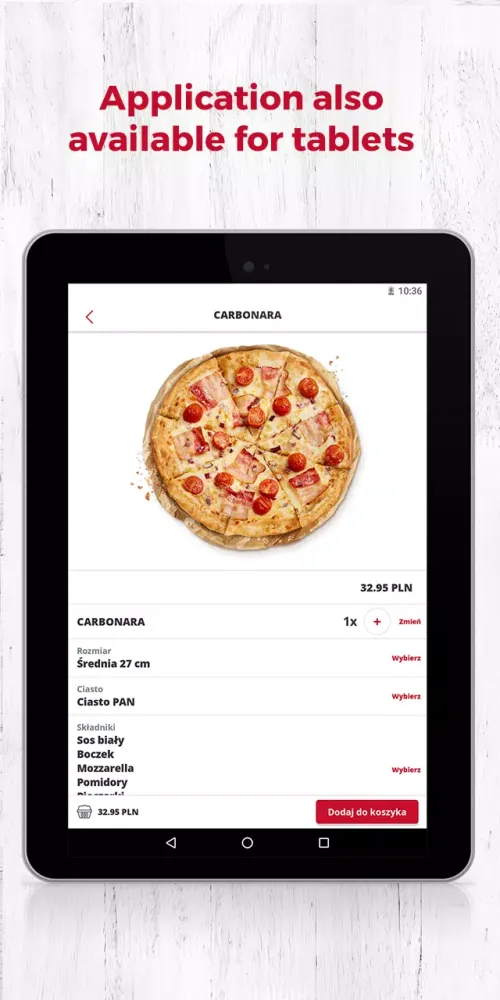 Capturas de pantalla de Pizza Hut PL
