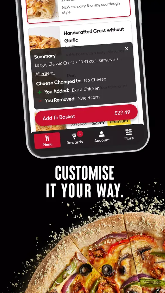 Captures d'écran de Pizza Hut UK Delivery&Takeaway