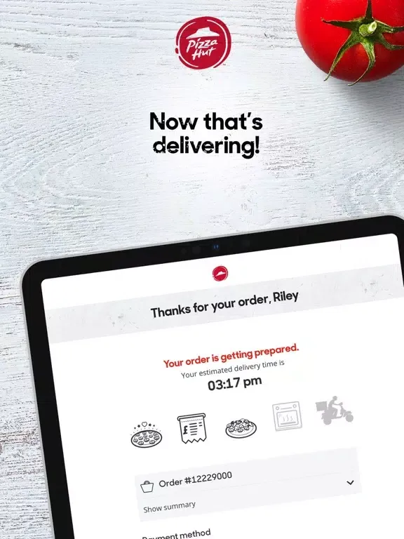 Pizza Hut Delivery & Takeaway iPad  スクリーンショット