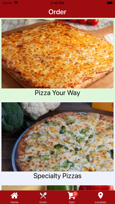Pizza Joe's Ordering Ekran Görüntüleri