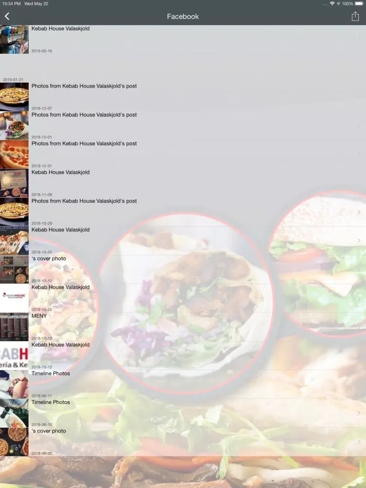 Ảnh chụp màn hình của Pizzakebabhouse iPad 