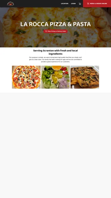 Capturas de pantalla de La Rocca Pizza & Pasta