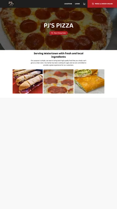 PJ's Pizza應用截圖
