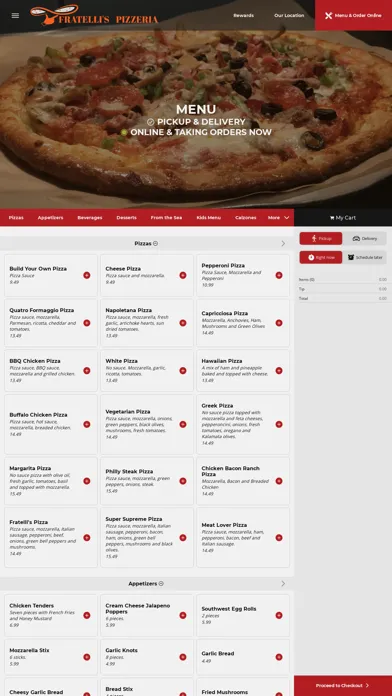 Screenshot di Fratellis Pizza