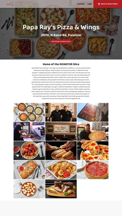 Captures d'écran de Papa Ray's Pizza and Wings