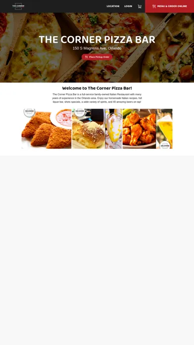 The Corner Pizza Bar स्क्रीनशॉट