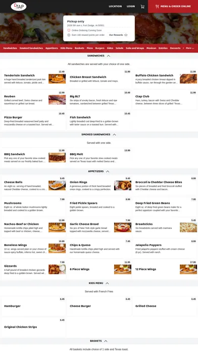 Capturas de tela do Community Tap and Pizza