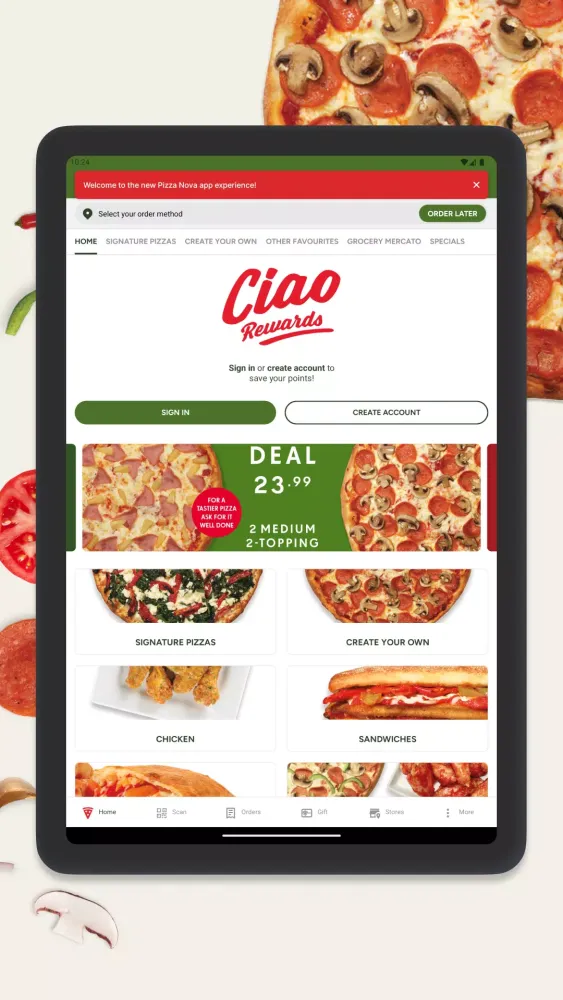Captures d'écran de Pizza Nova