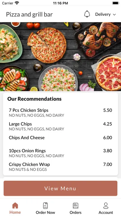 Capturas de pantalla de Pizza and grill bar
