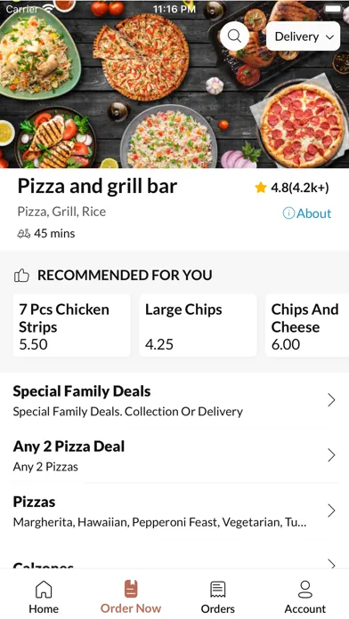 Capturas de pantalla de Pizza and grill bar