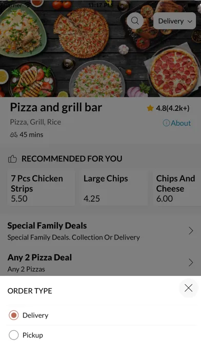 Capturas de pantalla de Pizza and grill bar