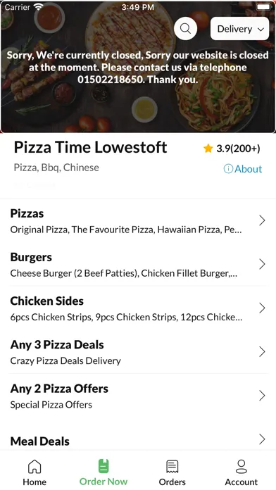Pizza Time Lowestoft سکرین شاٹس