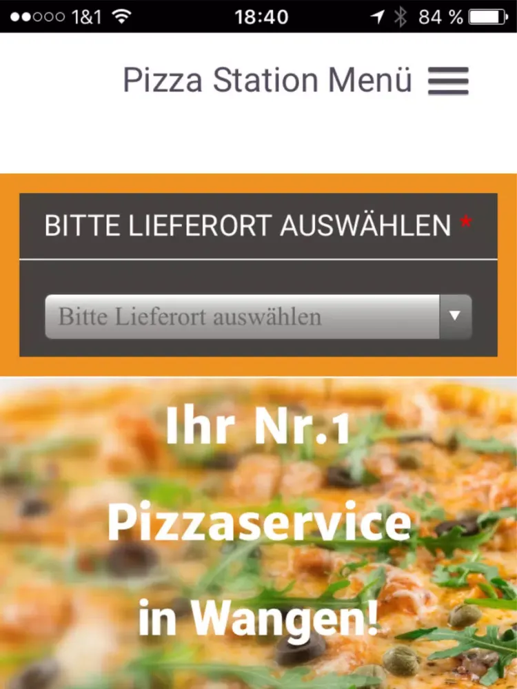 Captures d'écran de Pizza Station Wangen iPad 
