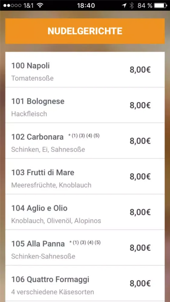 Captures d'écran de Pizza Station Wangen