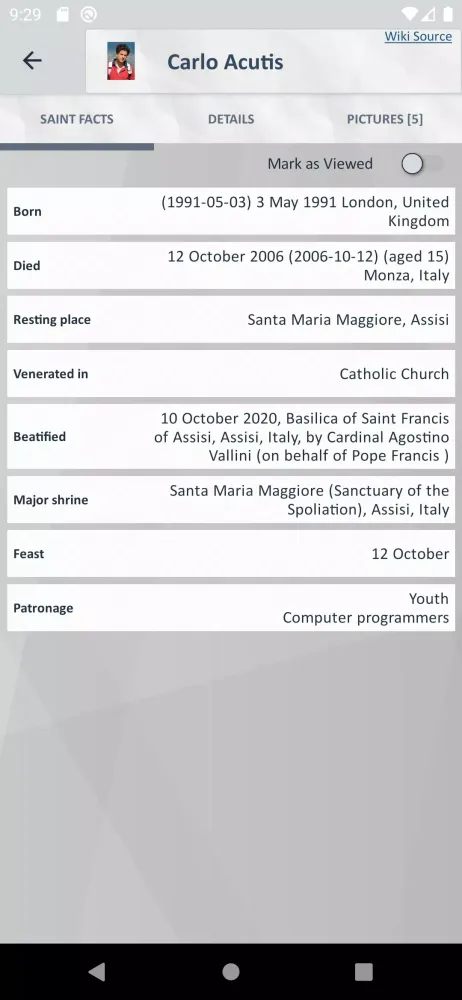 Catholic Saints Screenshots