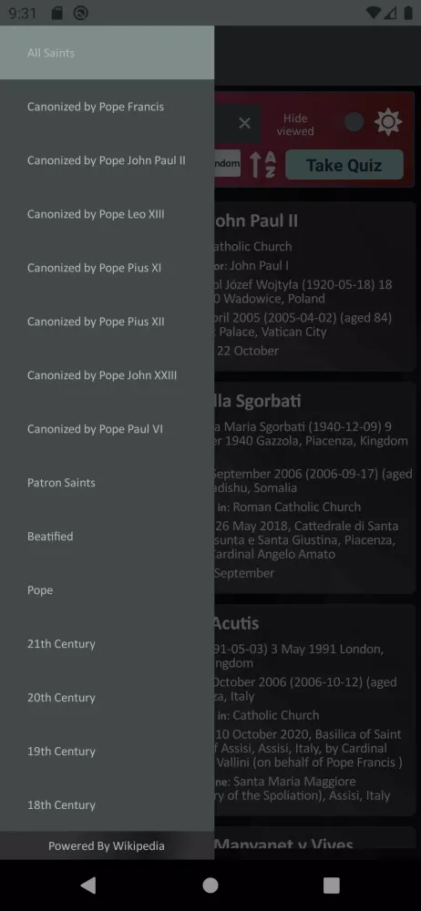 Catholic Saints Screenshots